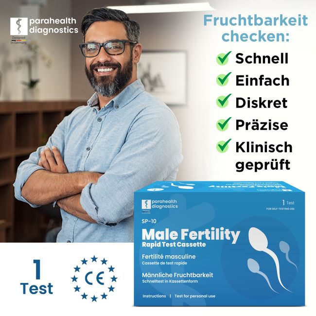 parahealth diagnostics Rapid Test for Male Fertility, Sperm Test Cassette