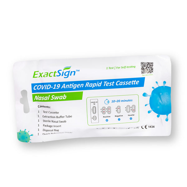 Test antigénique rapide ExactSign COVID-19 pour usage domestique (voie nasale)