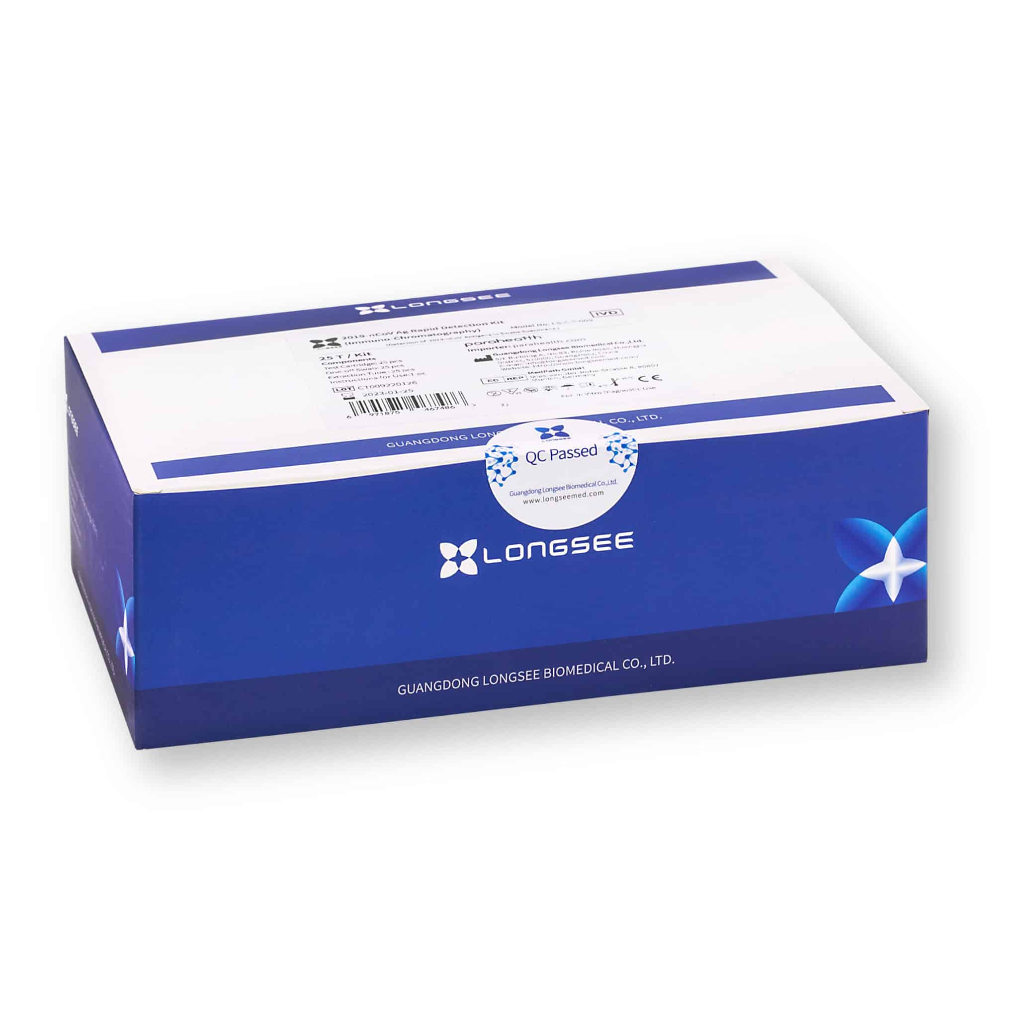 Longsee 2019-nCoV Ag 3in1 Rapid Test 25 Pieces