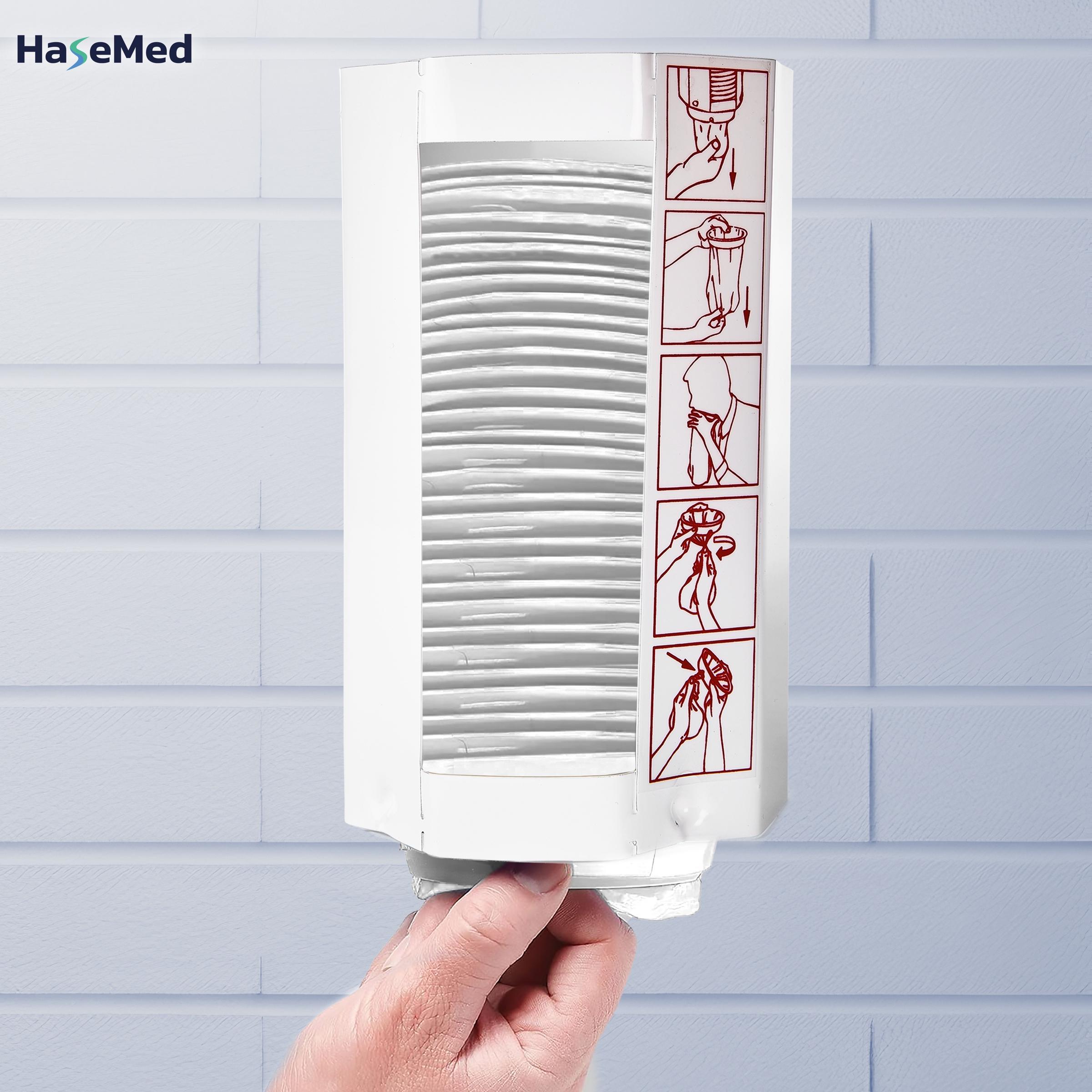 Distributeur métallique HaseMed pour sacs à vomi, taille M