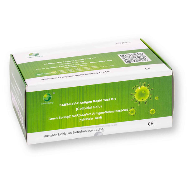 Test antigénique rapide SARS-CoV-2 4 en 1 Green Spring (25 unités)