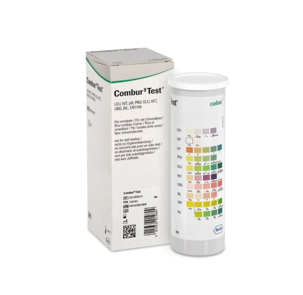 Bandelettes de test urinaire Roche Combur 9, 1 paquet = 50 unités