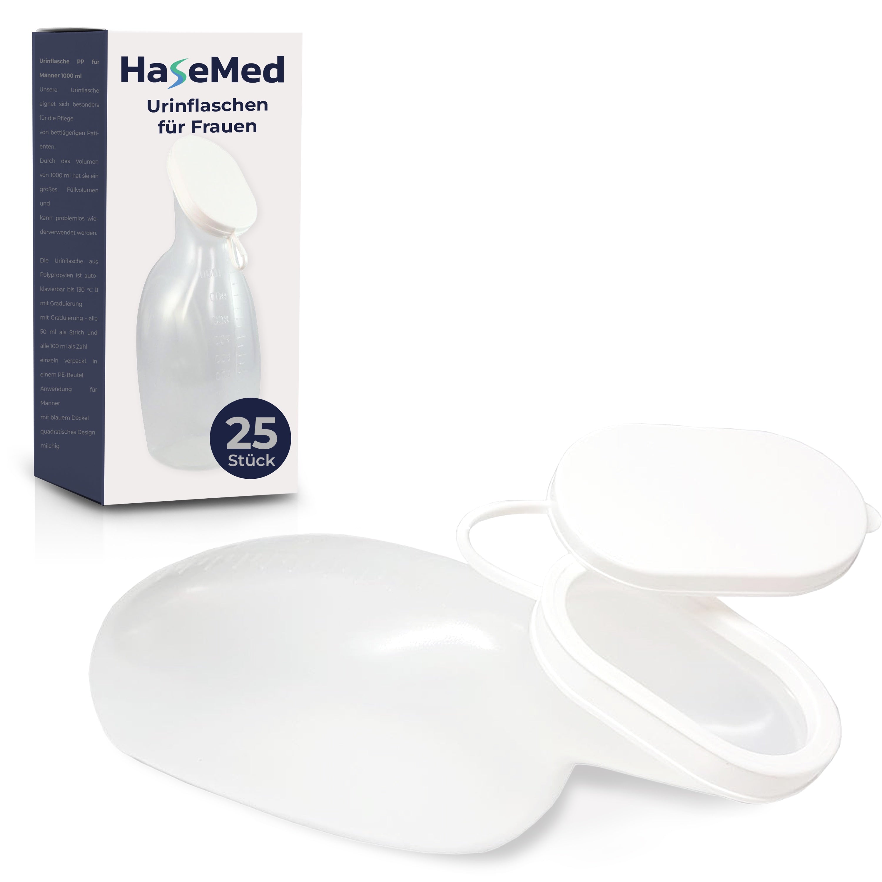 HaseMed Urinals for Women, PP, Autoclavable