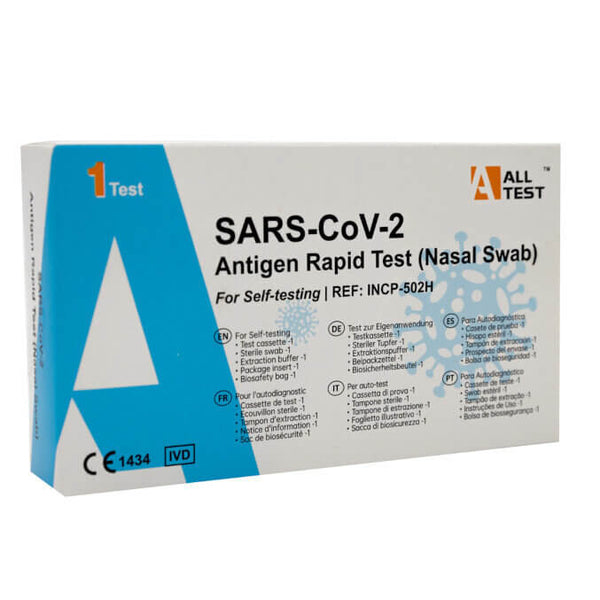 Test antigénique rapide AllTest Corona (écouvillon nasal, pour autotest)