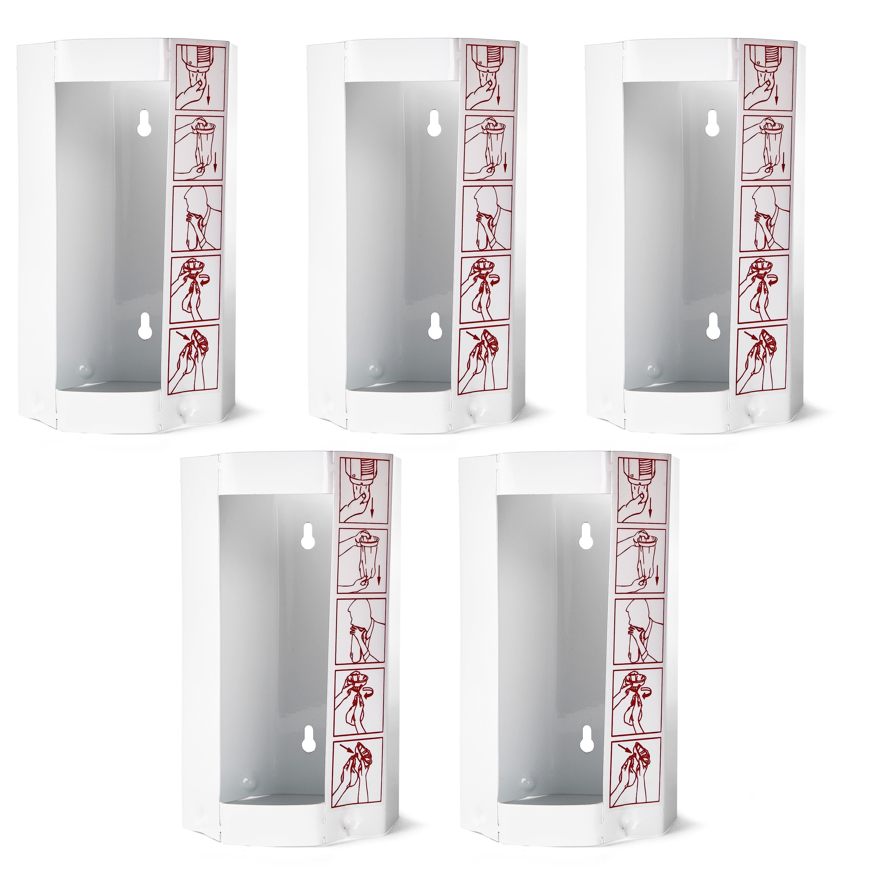 Distributeur métallique HaseMed pour sacs à vomi, taille M