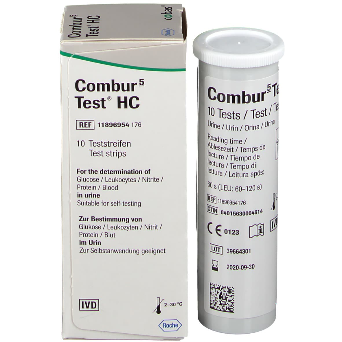 Roche Combur 5 HC Urine Test Strips, 1 Pack = 10 Pieces