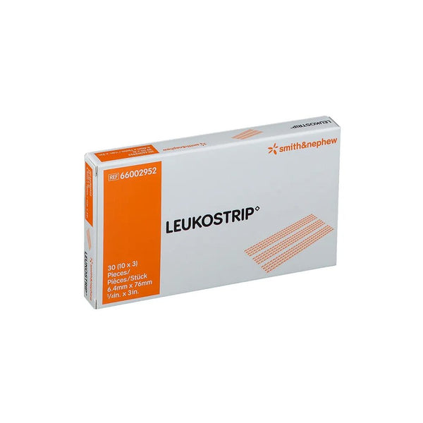 Bandes adhésives LEUKOSTRIP pour la fermeture des plaies (6,4 x 76 mm) 10 x 3 bandes