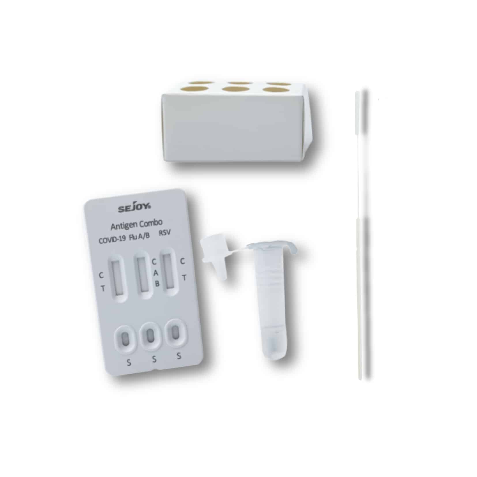 Sejoy Corona & Influenza A/B & RSV Antigen Combo Test, 1 Pack = 25 Pieces