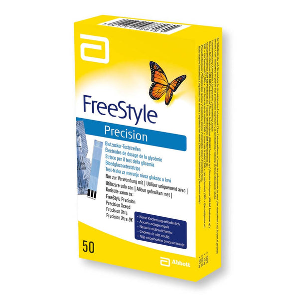 Bandelettes de test de précision Abbott FreeStyle (50 pièces)