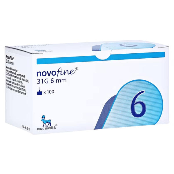 Aiguilles pour stylo NovoFine 31G, 6 mm, 1 paquet = 100 pièces